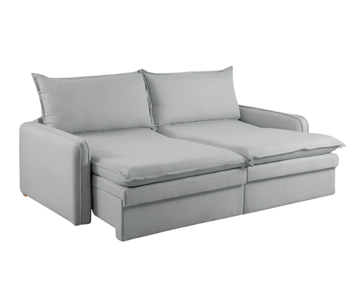 Sofá Retrátil Cama c/ Baú