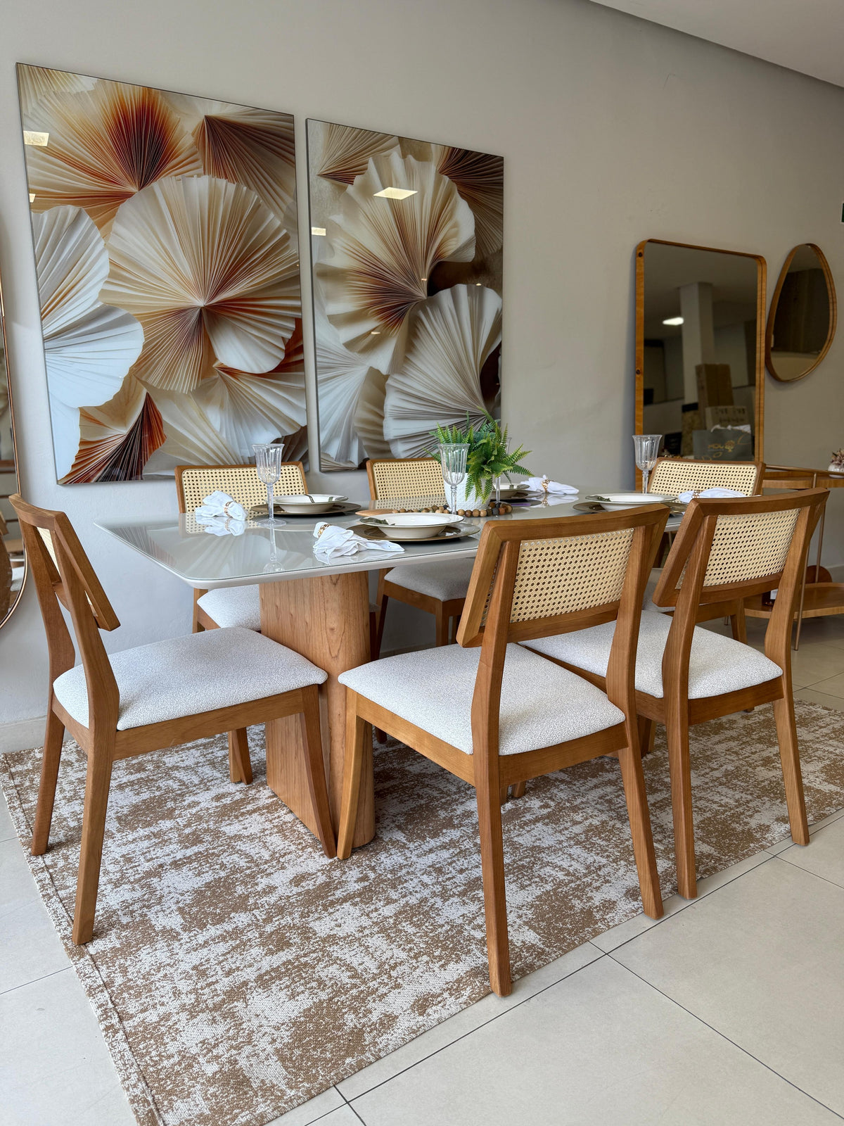 Mesa Lotus com Cadeiras Firenze