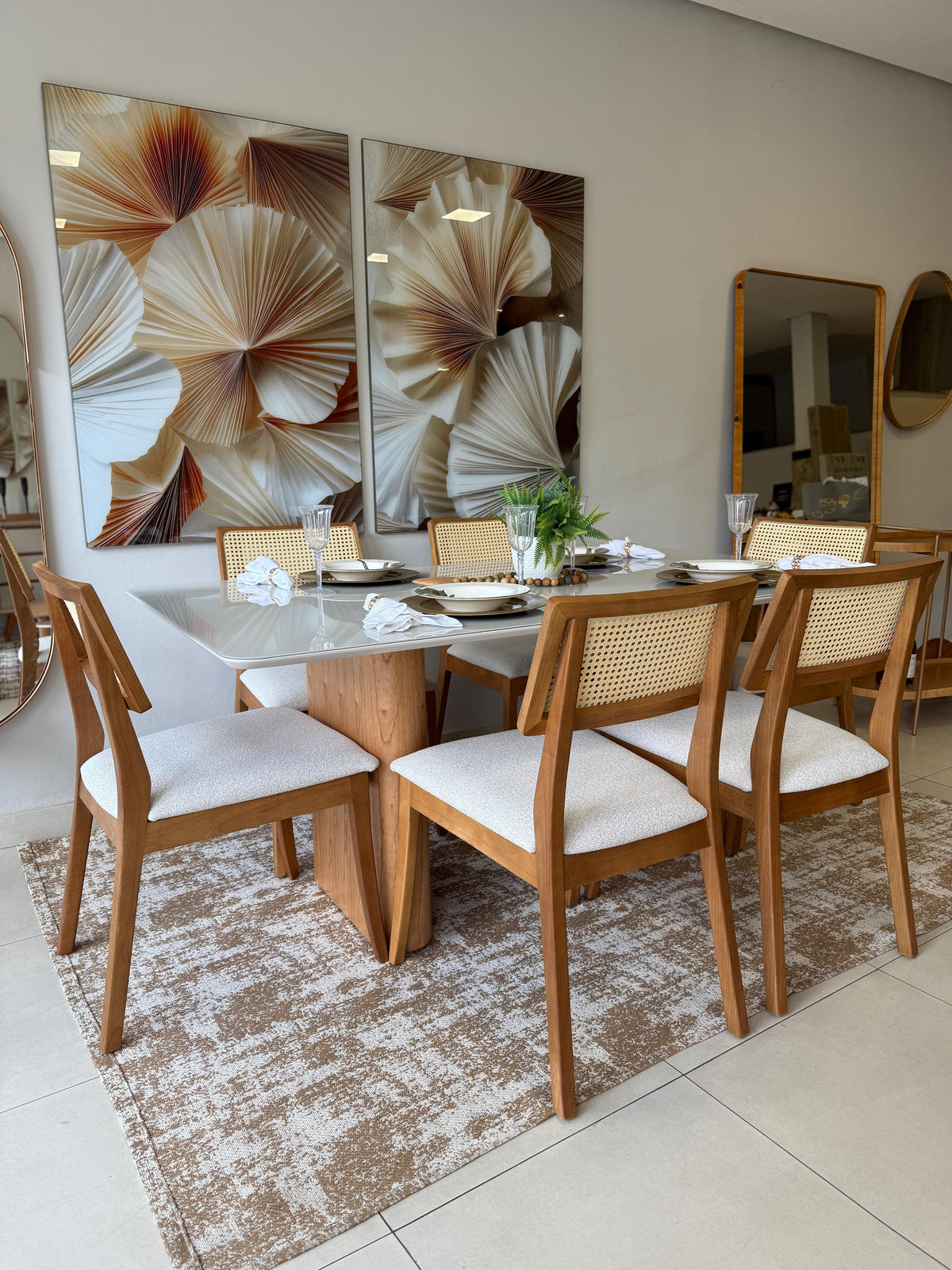 Mesa Lotus com Cadeiras Firenze